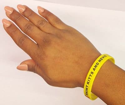 St. Kitts & Nevis Rubber Bracelet