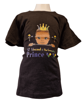 St.Vincent Children's T-Shirt Boys- Black