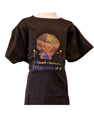 St.Vincent Children's T-Shirt Girls- Black
