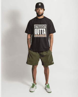 Straight Outta Barbados T-Shirt (Black)