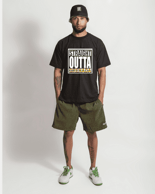 Straight Outta Grenada T-Shirt- (Black)