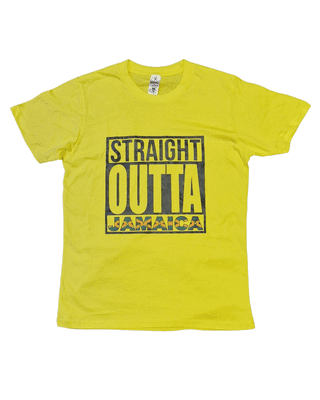 Straight Outta Jamaica T-Shirt (Yellow)