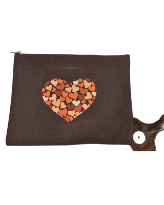 Valentines Heart Makeup Purse
