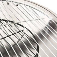 2-in-1 Fire Pit and BBQ with Poker 56x56x49 cm Stainless Steel - Available In 2 Colours