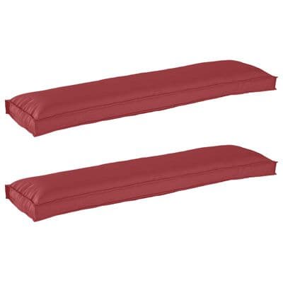 2 Pack Oxford Fabric Bench Cushions - Available In 4 Colours