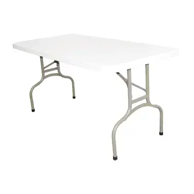 5 ft Folding Table Rectangular White