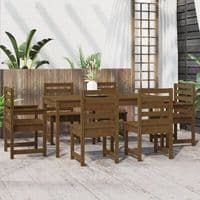 7 Piece Garden Dining Set  Solid Wood Pine  - Available In 3 Colours