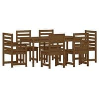 7 Piece Garden Dining Set  Solid Wood Pine  - Available In 3 Colours