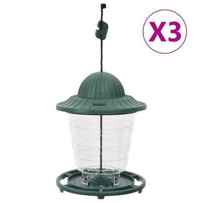 Bird Feeders 3 pcs Dark Green - available In 2 Sizes