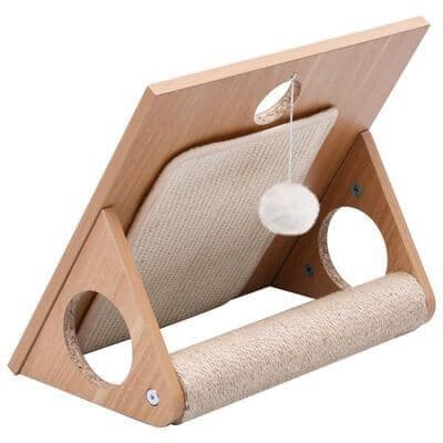 Cat Scratcher Triangle with Sisal Scratching Mats 40 cm