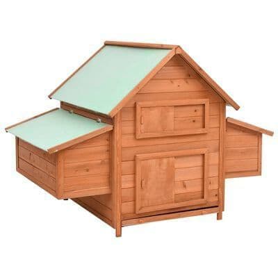 Chicken Coop 152x96x110 cm Solid Firwood - Available In 4 Colours