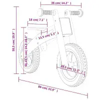 Children's Balance Bikes - Available In 3 Colours