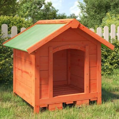 Dog Kennel 65x65x61.5 cm Solid Wood Pine - Available In 3 Colours