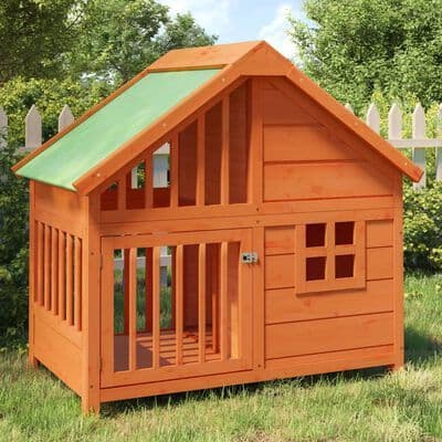 Dog Kennel  96x60.5x87 cm Solid Wood Pine - Available In 3 Colours