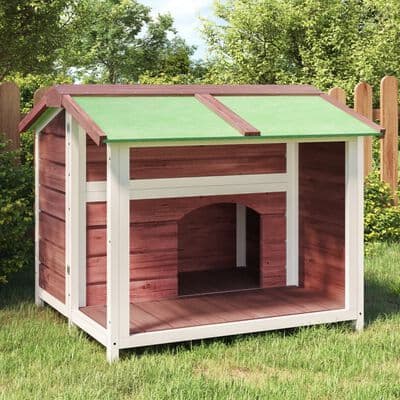 Dog Kennel 96x87x80.5 cm Solid Wood Pine - Available In 3 Colours