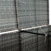 Double Wheelie Bin Shed Poly Rattan 148x77x111 cm - Available In 2 Colours
