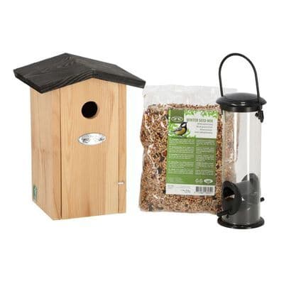 Esschert Design Complete Blue Tit Bird Feeder Set
