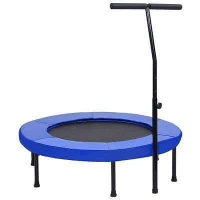 Fitness Trampoline with Handle and Safety Pad - Available In 2 Sizes