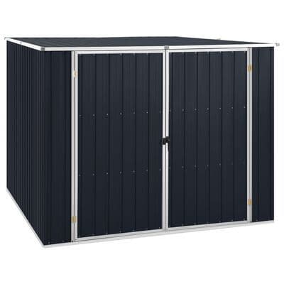 Galvanised Steel Garden Shed :195x198x159 cm - Available In  3 Colours