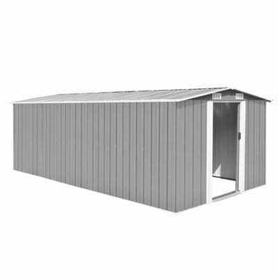 Galvanised Steel Garden Shed : 257x779x181 cm - Available In 4 Colours