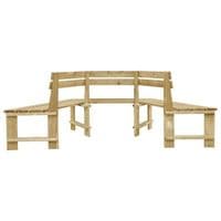 Garden Bench 240 cm Impregnated Pinewood - Available In 2 Sizes