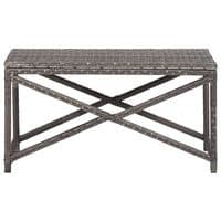 Garden Bench 80 cm Poly Rattan - Available In 3 Colours