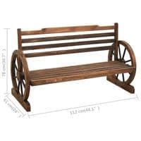 Garden Bench  Solid Firwood - Available In 2 Sizes