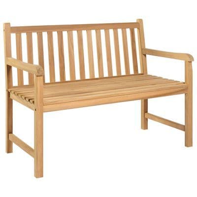 Garden Bench Solid Teak Wood - Available In 4 Sizes