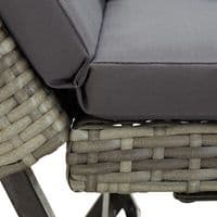 Garden Bench with Cushions 176 cm Poly Rattan - Available In 3 Colours