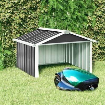 Garden Robot Lawn Mower Shed 92x97x63 cm Galvanised Steel - Available In 4 Colours