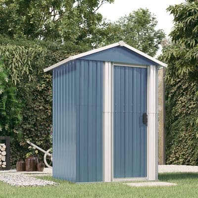 Garden Shed  126x97.5x177 cm Galvanised Steel - Available in 4 Colours