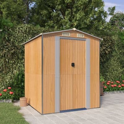 Garden Shed 192x191x223 cm Galvanised Steel - Available In 3 Colours