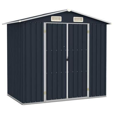 Garden Shed 205x129x183 cm Galvanised Steel - Available In 4 Colours