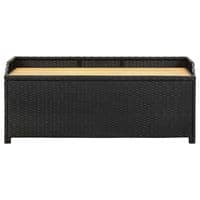 Garden Storage Bench 120 cm Poly Rattan - Available In 2 Colours