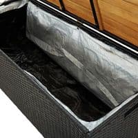 Garden Storage Bench 120 cm Poly Rattan - Available In 2 Colours