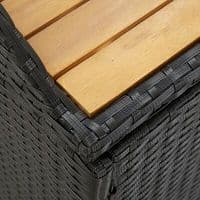 Garden Storage Bench 120 cm Poly Rattan - Available In 2 Colours