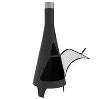 Garden Stove with Poker 45x45x122 cm Steel