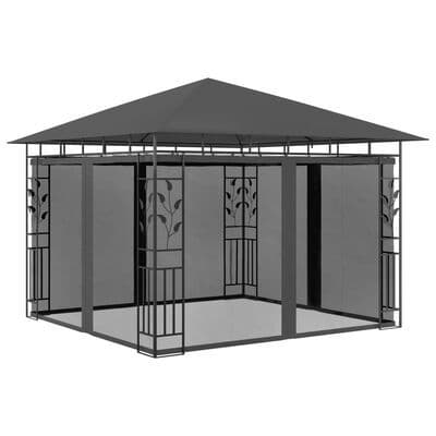 Gazebo with Mosquito Net  Anthracite 180 g/m² - Available In 3 Sizes