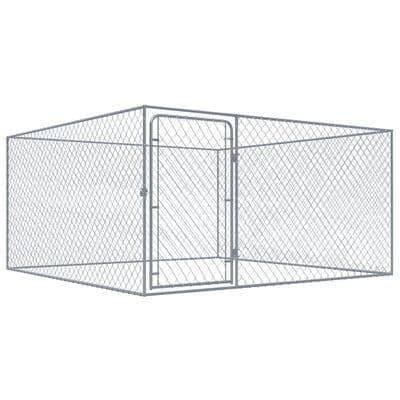 Outdoor Dog Run Galvanised Steel  - Available in 2 Sizes