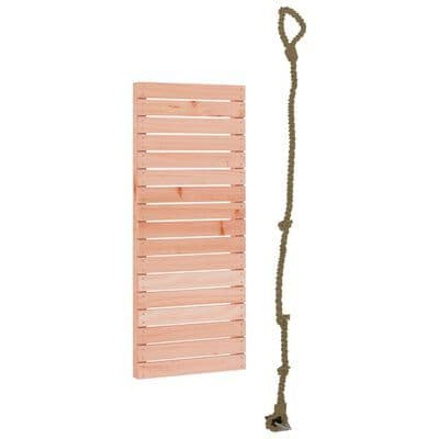 Play Climbing Wall with Rope 44.5x5x108 cm Solid Wood Douglas