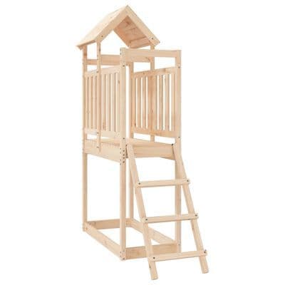 Play Tower with Ladder 53x110x214 cm Solid Wood Pine
