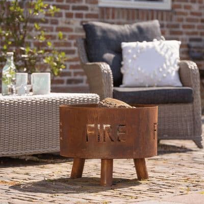 RedFire Fire Pit Full Rust