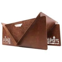 RedFire Handmade Fire Pit V Rust Steel