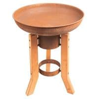 RedFire Handmade Fire Pit Woody Rust Steel