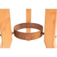 RedFire Handmade Fire Pit Woody Rust Steel