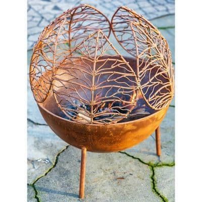 RedFire Handmade Garden Fireplace Narfi Rust Steel