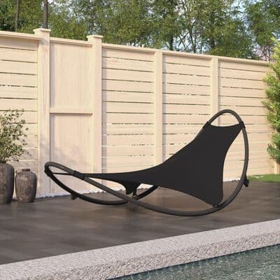 Rocking Sun Lounger with Wheels Steel & Textilene Fabric - Available In 4 Colours