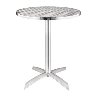 Stainless Steel Round Bistro Flip Top Table 600mm