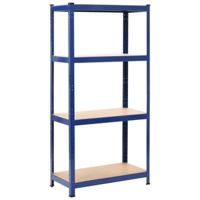 Storage Shelf Blue 80x40x160 cm