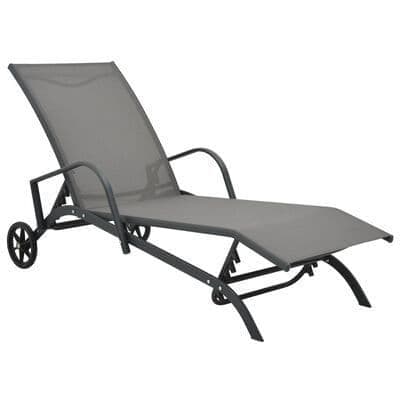 Sun Lounger Steel and Textile - Available In 2 Options